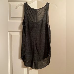 Semi-sheer Gray Tank Top